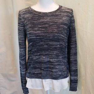 Loft mixed media sweater